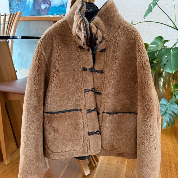 Rohe Brown Shearling Coat, Womens, Size Medium, Brand New - Picture 10 of 11